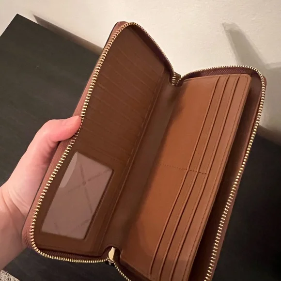 Michael Kors camel color wristlet - Picture 2 of 6